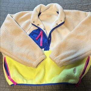 Free people “hit the slopes” fleece pullover